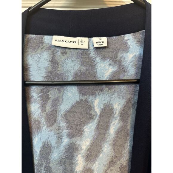 Lot of Susan Graver Liquid Knit Tops 3x Lot Of Six Greens Blues Work Plus Sz EUC - Picture 12 of 16